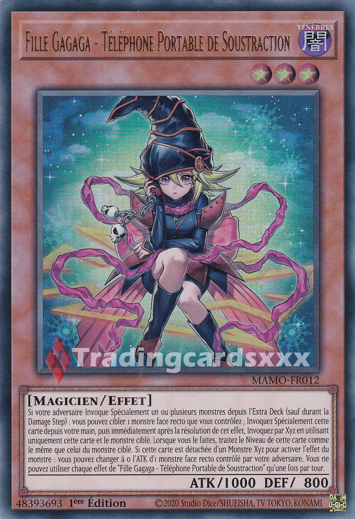 Yu-Gi-Oh! Fille Gagaga - Téléphone Portable de Soustraction : UR MAMO-FR012
