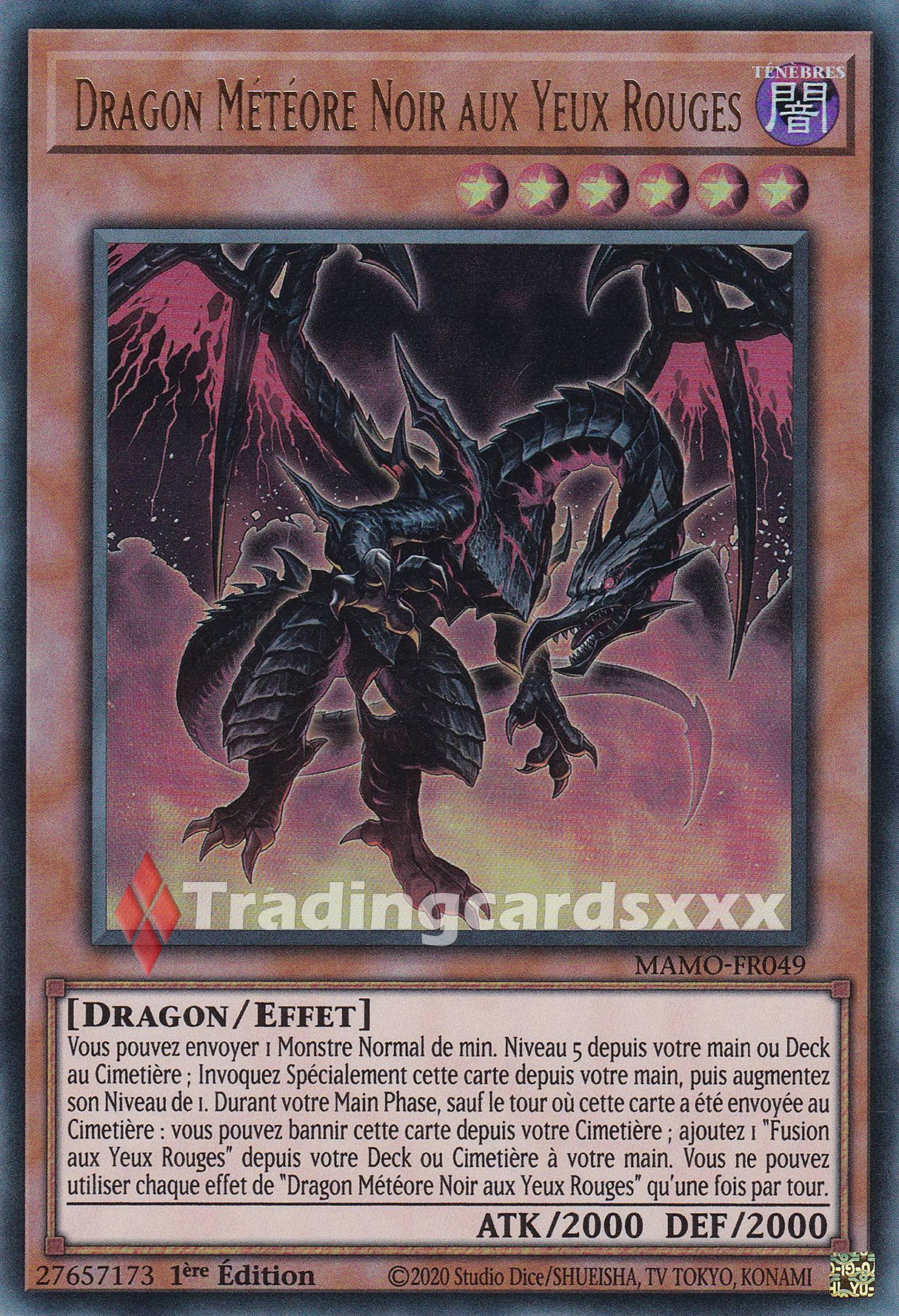Yu-Gi-Oh! Dragon Météore Noir aux Yeux Rouges : UR MAMO-FR049
