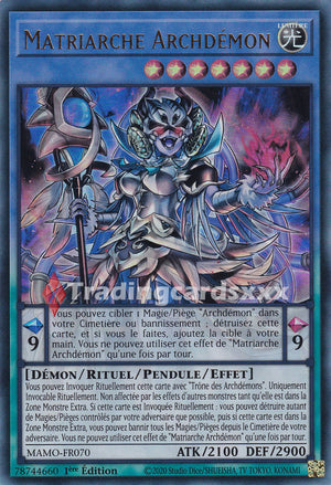 Yu-Gi-Oh! Matriarche Archdémon : UR MAMO-FR070