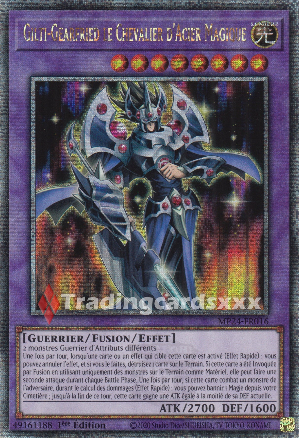 Yu-Gi-Oh! Gilti-Gearfried le Chevalier d'Acier Magique : QCSE MP24-FR016