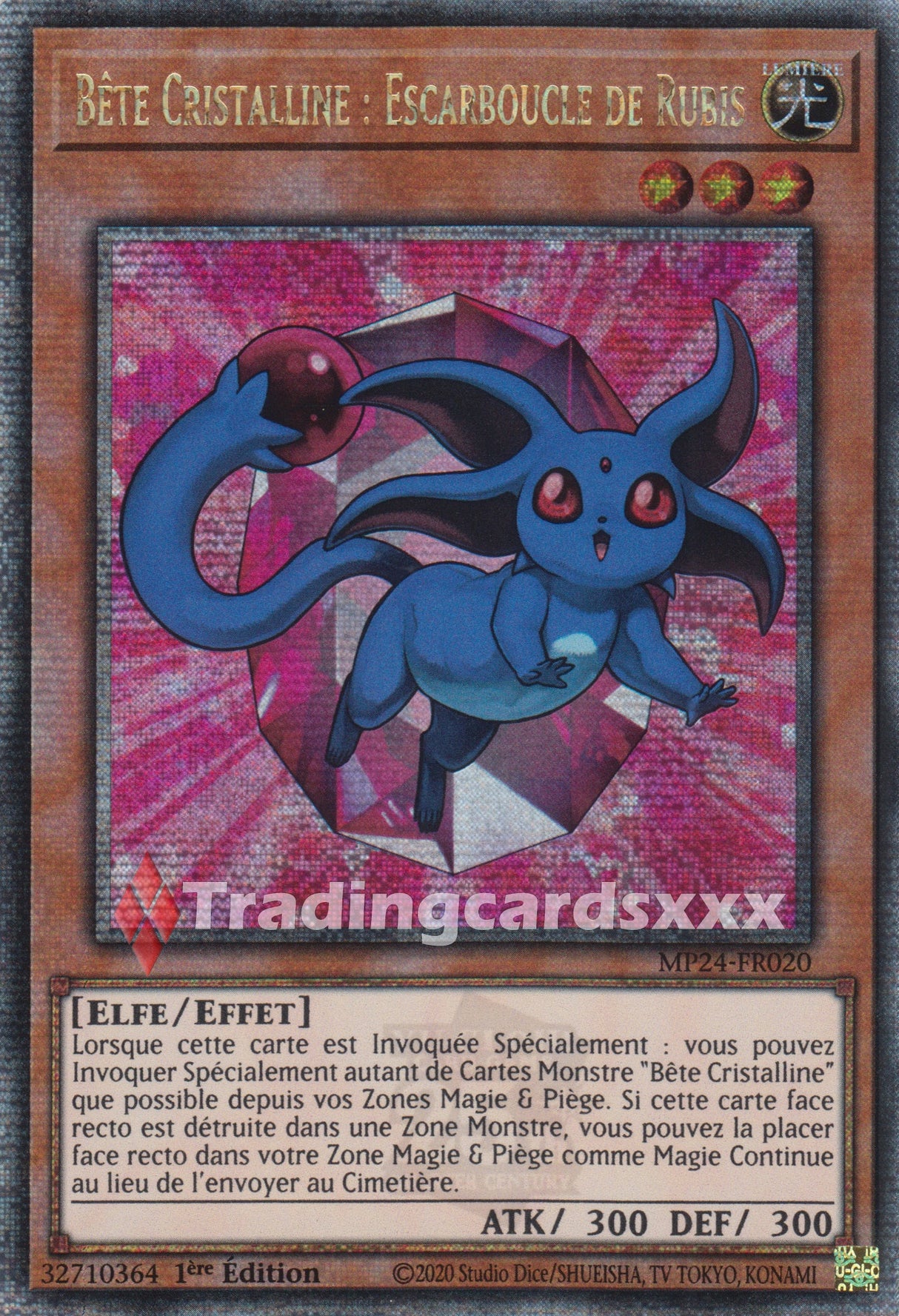 Yu-Gi-Oh! Bête Cristalline : Escarboucle de Rubis : QCSE MP24-FR020