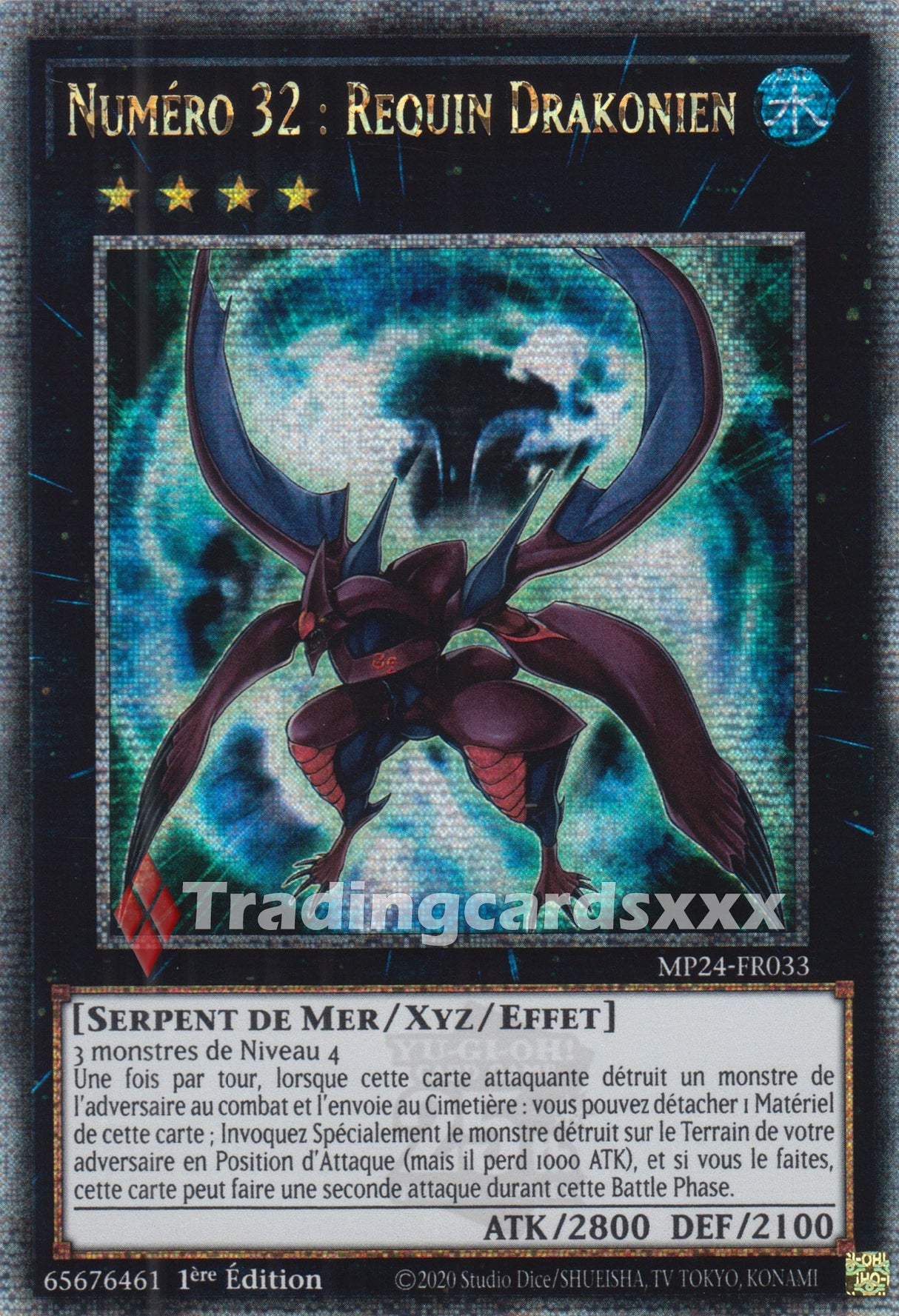 Yu-Gi-Oh! Numéro 32 : Requin Drakonien : QCSE MP24-FR033