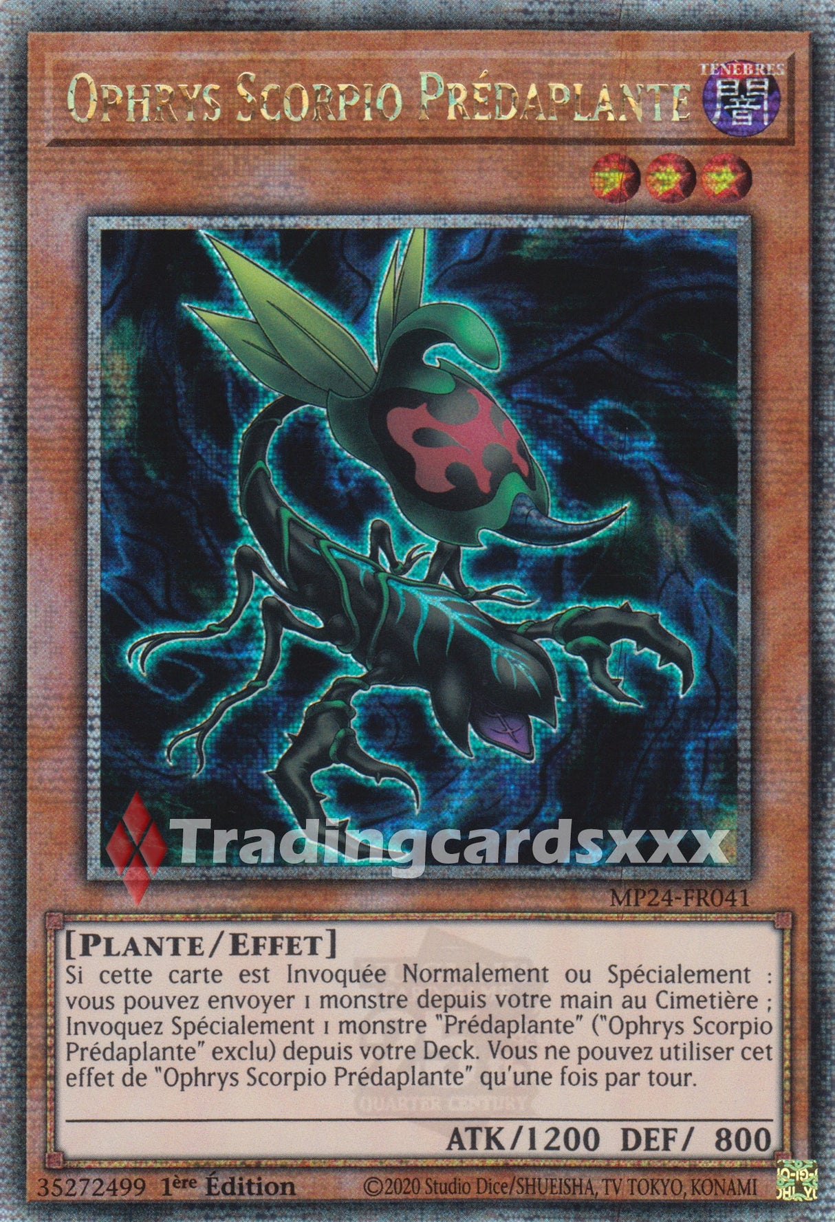 Yu-Gi-Oh! Ophrys Scorpio Prédaplante : QCSE MP24-FR041