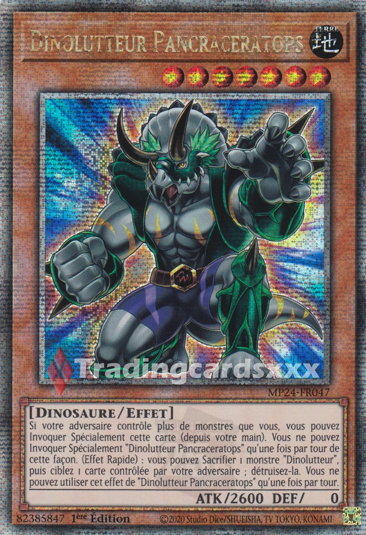 Yu-Gi-Oh! Dinolutteur Pancraceratops : QCSE MP24-FR047