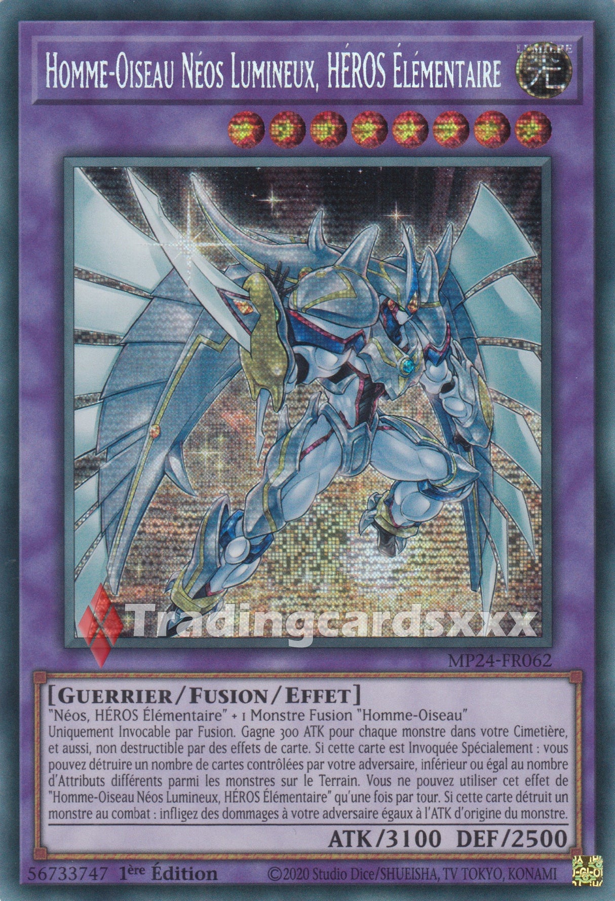 Yu-Gi-Oh! Homme-Oiseau Néos Lumineux, HÉROS Élémentaire : PSE MP24-FR062