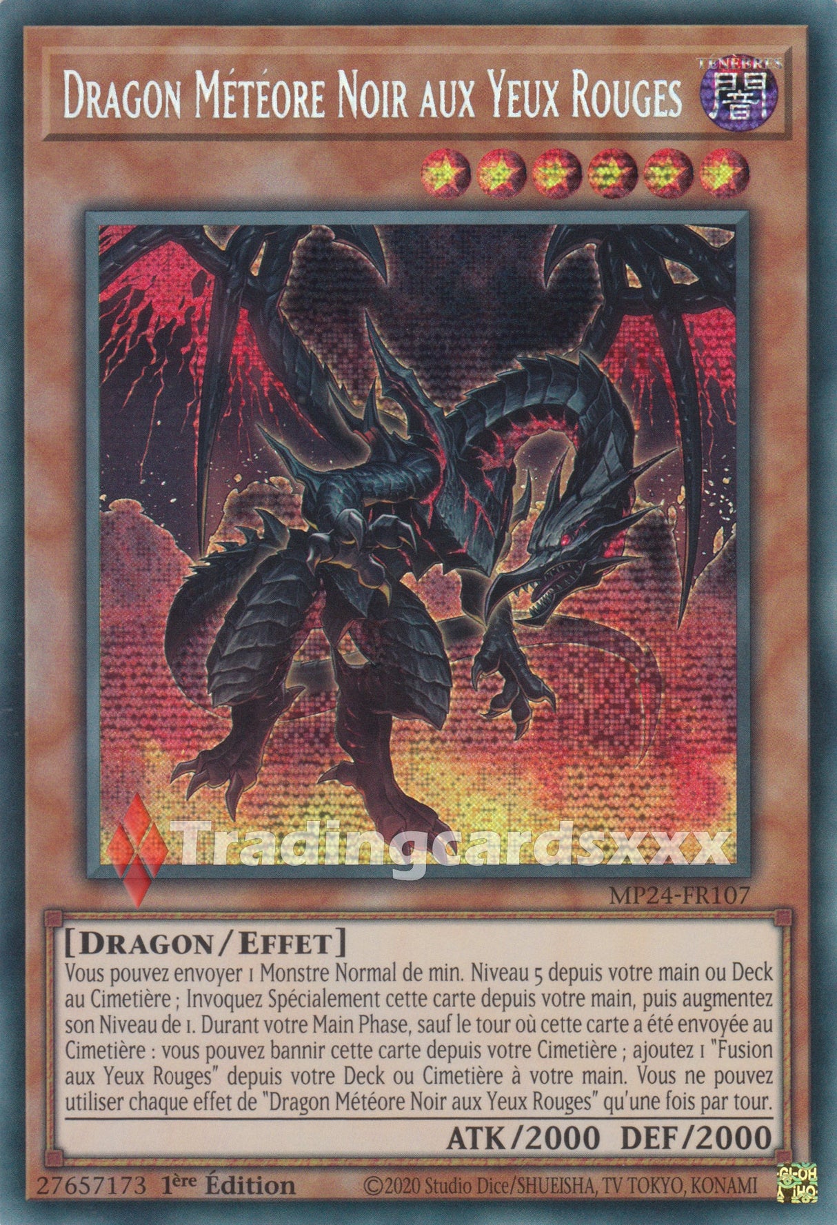 Yu-Gi-Oh! Dragon Météore Noir aux Yeux Rouges : PSE MP24-FR107