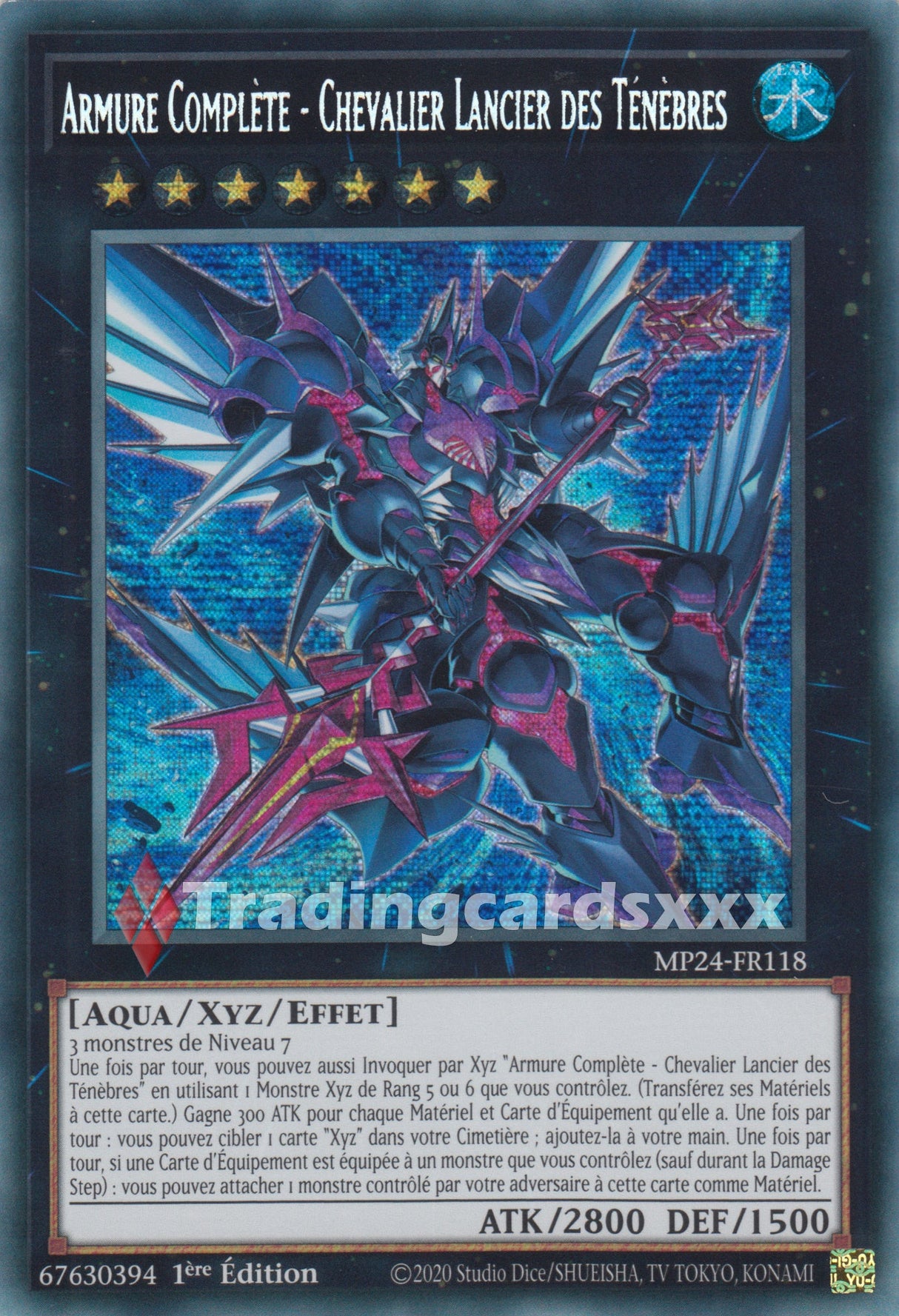 Yu-Gi-Oh! Armure Complète - Chevalier Lancier des Ténèbres : PSE MP24-FR118