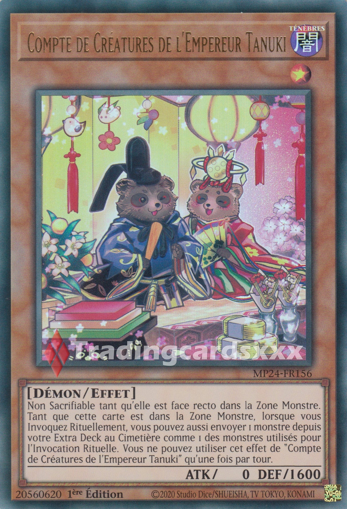 Yu-Gi-Oh! Compte de Créatures de l'Empereur Tanuki : UR MP24-FR156