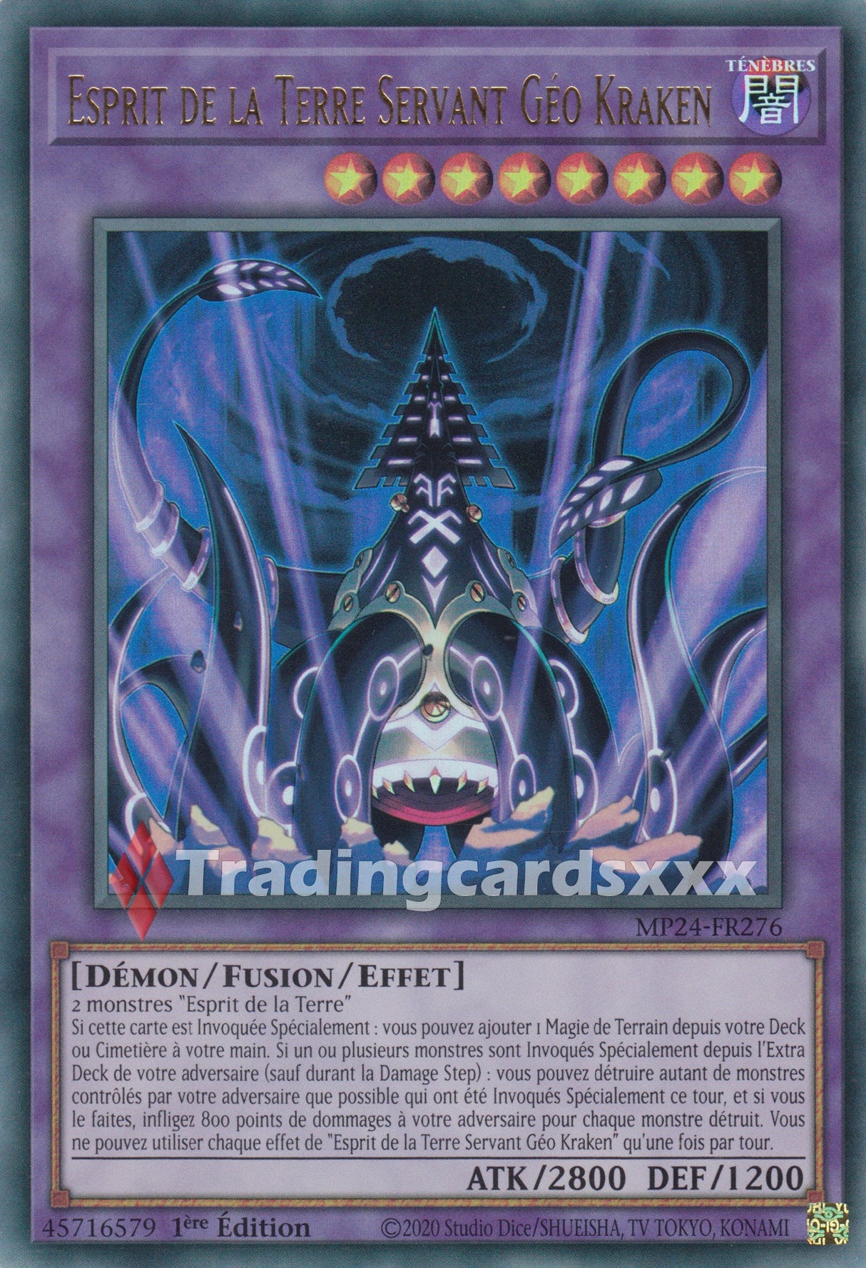 Yu-Gi-Oh! Esprit de la Terre Servant Géo Kraken : UR MP24-FR276