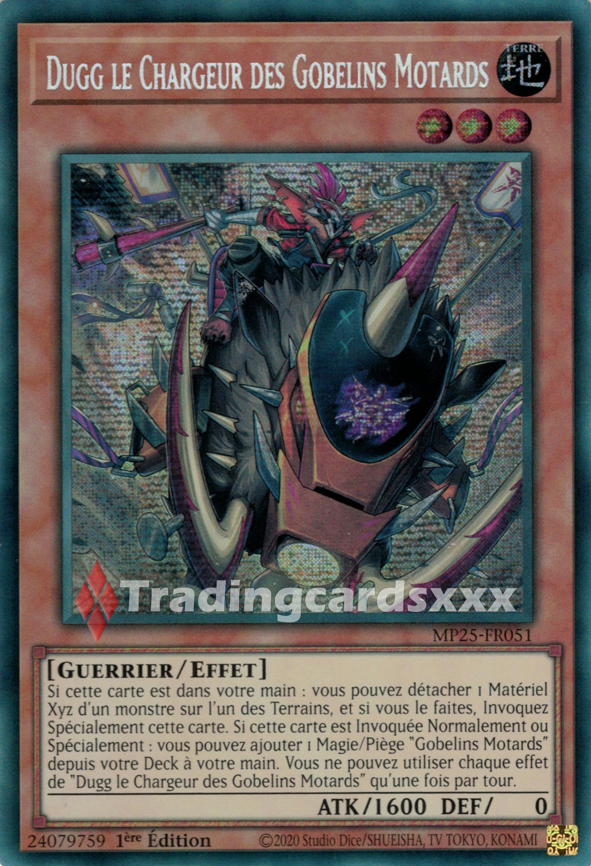 Yu-Gi-Oh! Dugg le Chargeur des Gobelins Motards : PSE MP25-FR051
