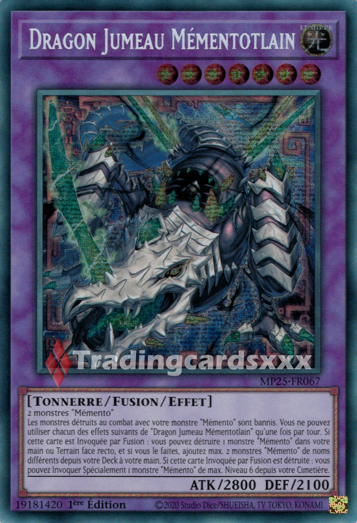 Yu-Gi-Oh! Dragon Jumeau Mémentotlain : PSE MP25-FR067