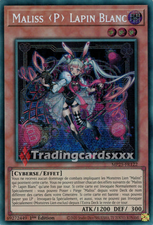 Yu-Gi-Oh! Maliss <P> Lapin Blanc : PSE MP25-FR122