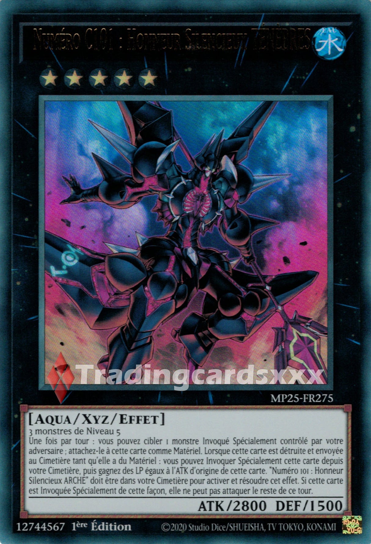 Yu-Gi-Oh! Numéro C101 : Honneur Silencieux TÉNÈBRES : UR MP25-FR275
