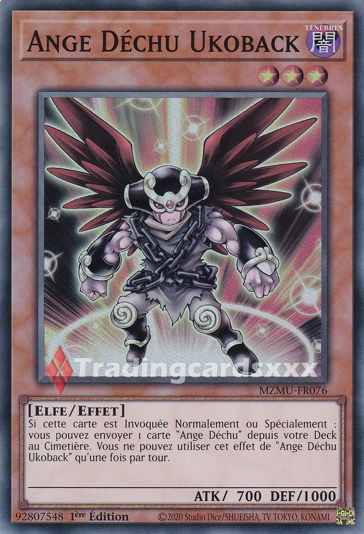 Yu-Gi-Oh! Ange Déchu Ukoback : SR MZMU-FR076