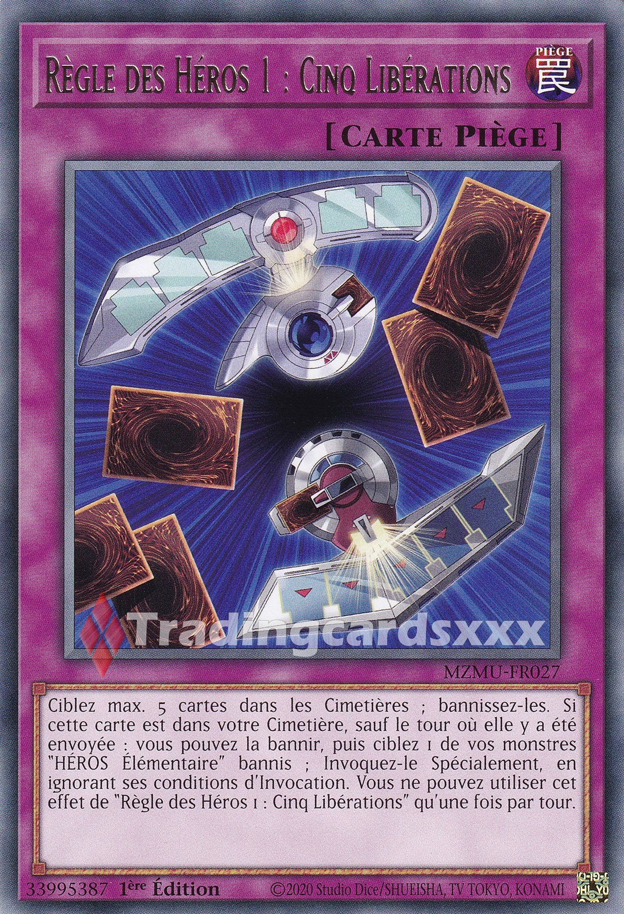 Yu-Gi-Oh! Règle des Héros 1 : Cinq Libérations : R MZMU-FR027