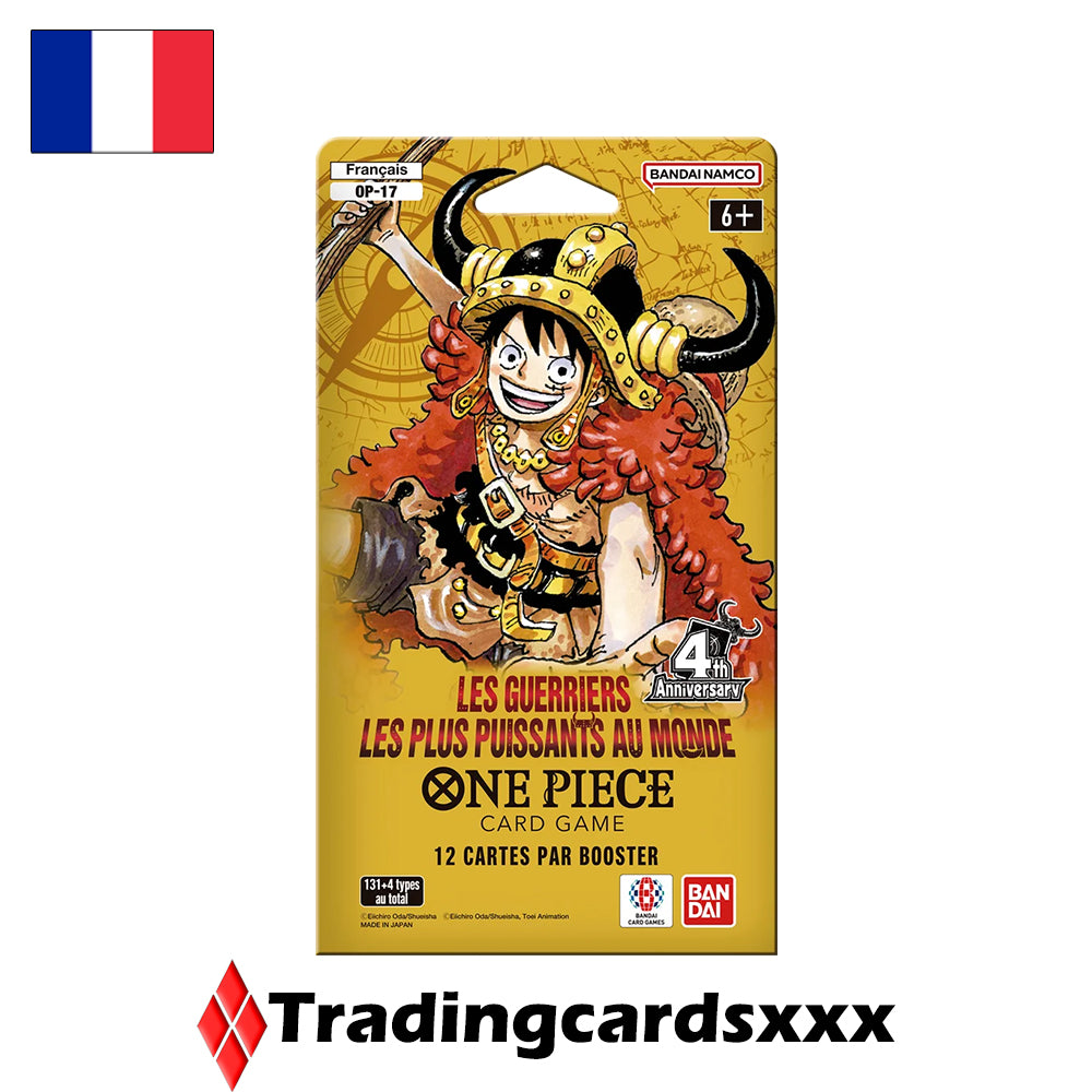 One Piece - Carton de 24 boosters sous blister OP17 :  Les Guerriers les plus puissants au Monde