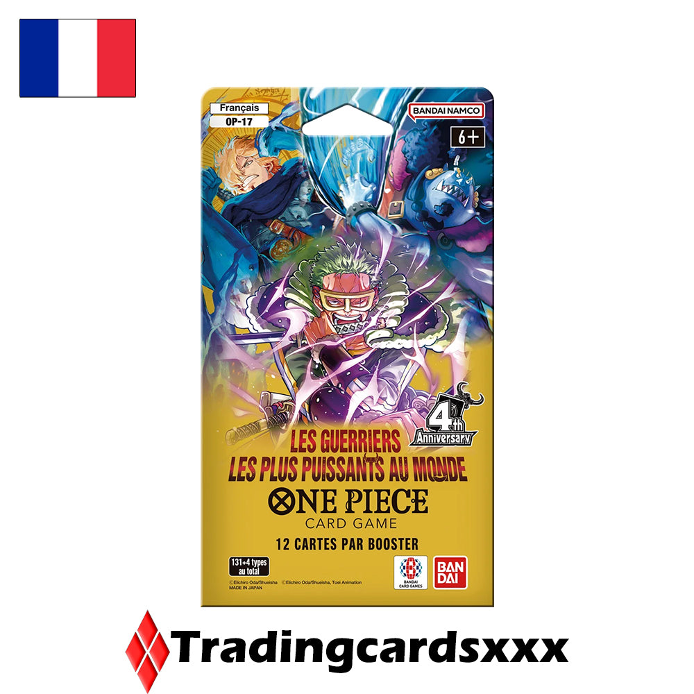 One Piece - Carton de 24 boosters sous blister OP17 :  Les Guerriers les plus puissants au Monde