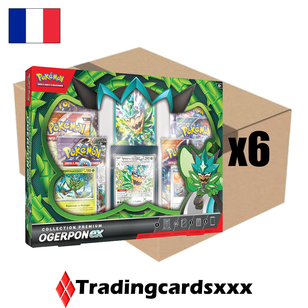 Pokémon - Carton de 6 Coffrets Collection Premium Novembre 2024 : Ogerpon ex