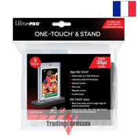 
              Ultra PRO - Lot de 5 Protection en acrylique magnétique et 5 supports : One-Touch 35pt & Stand
            