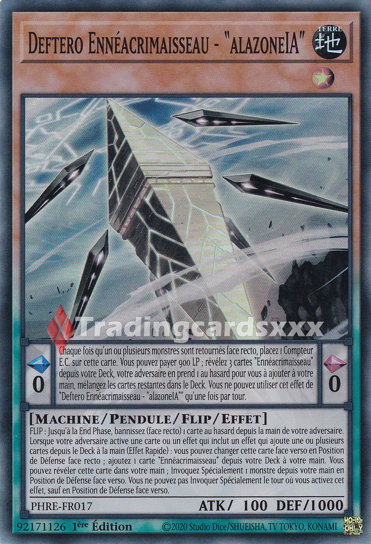 Yu-Gi-Oh! Deftero Ennéacrimaisseau - "alazoneIA" : SR PHRE-FR017