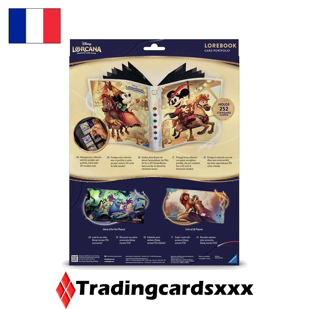 Disney Lorcana TCG - Classeur A4 Lorebook Card Portfolio : Mickey & Minnie