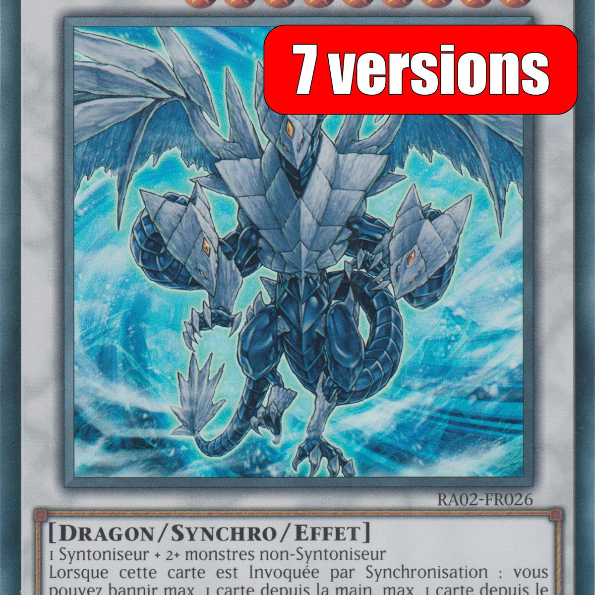 Yu-Gi-Oh! Trishula, Dragon de la Barrière de Glace : RA02-FR026 ...