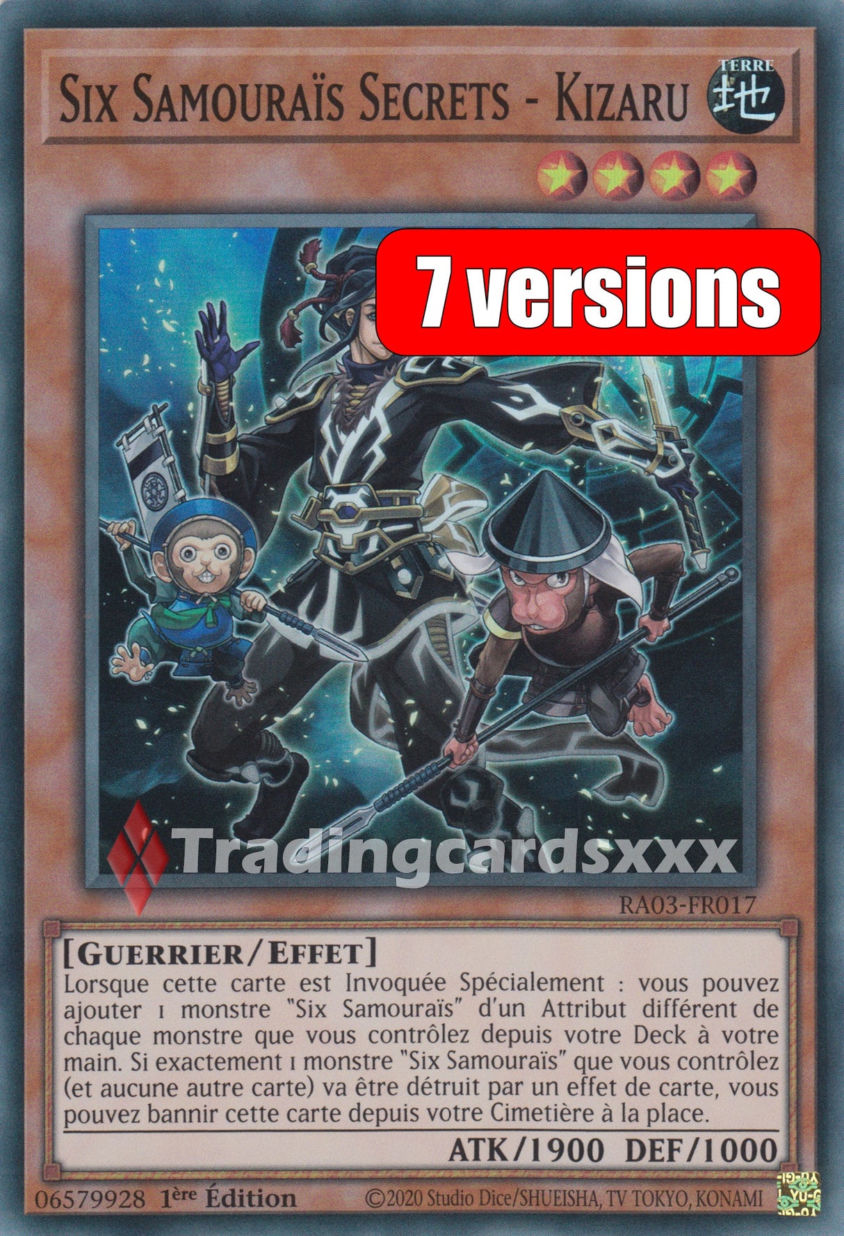 Yu-Gi-Oh! Six Samouraïs Secrets - Kizaru : RA03-FR017