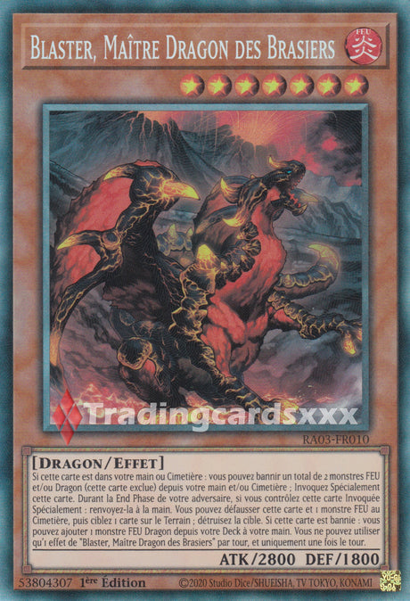 Yu-Gi-Oh! Blaster, Maître Dragon des Brasiers : RA03-FR010