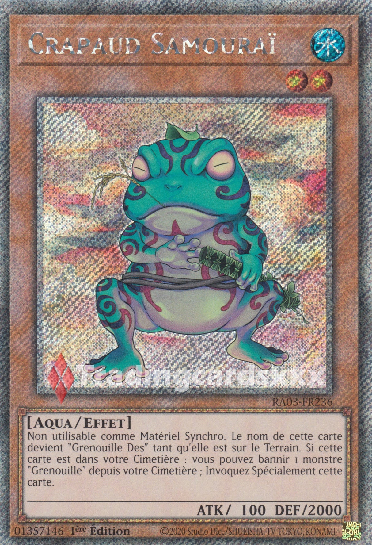 Yu-Gi-Oh! Crapaud Samouraï : RA03-FR236