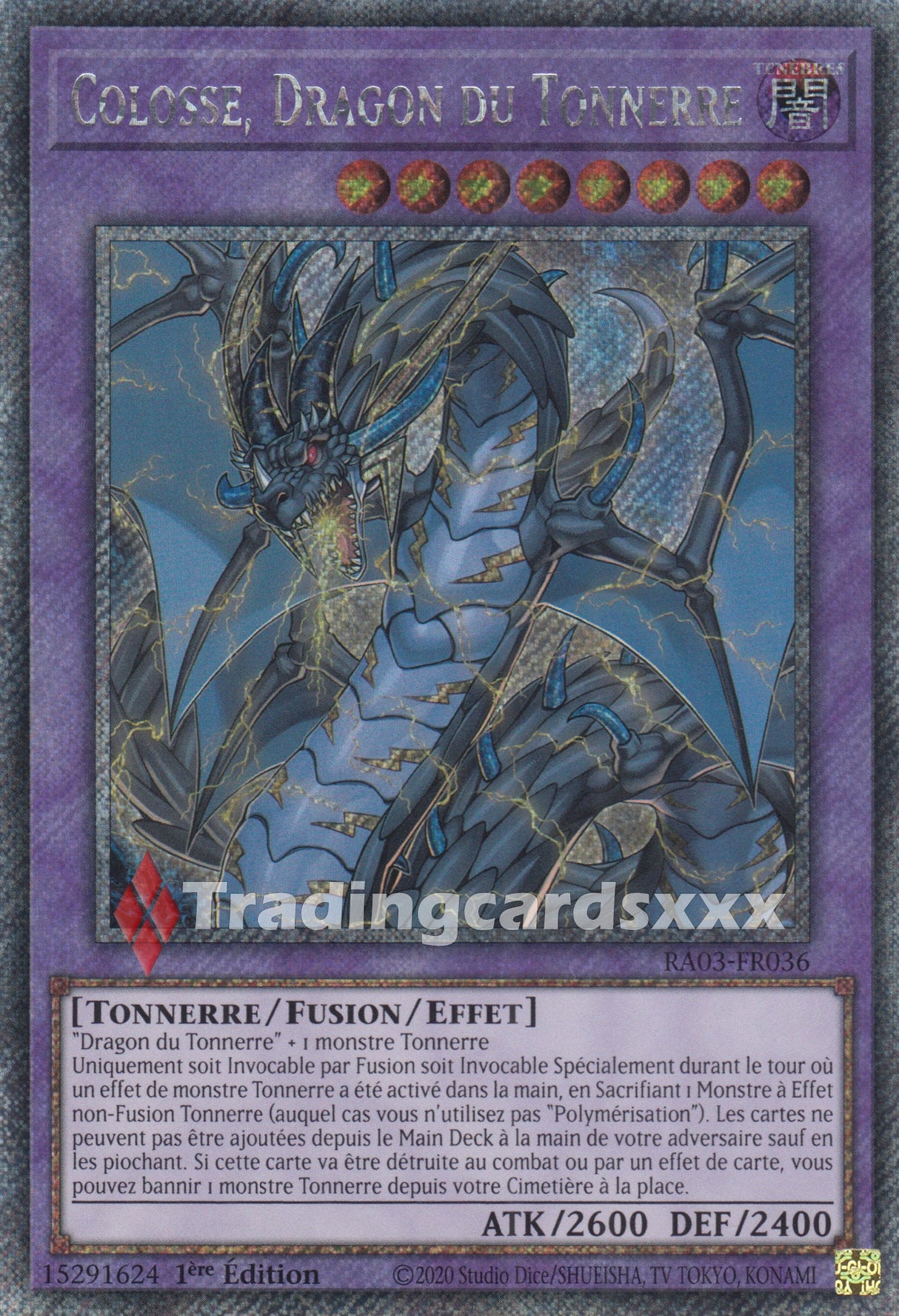 Yu-Gi-Oh! Colosse, Dragon du Tonnerre : RA03-FR036