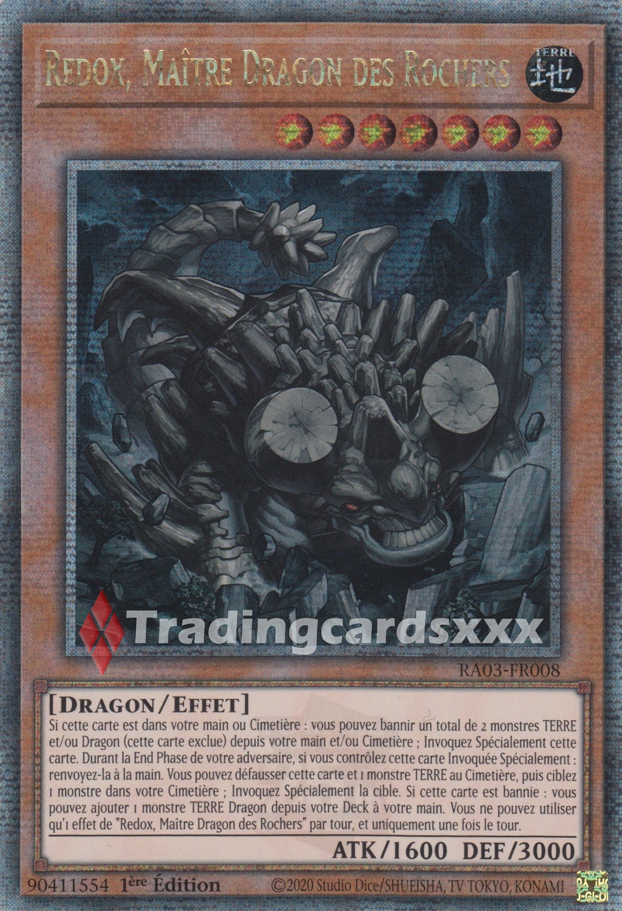 Yu-Gi-Oh! Redox, Maître Dragon des Rochers : RA03-FR008