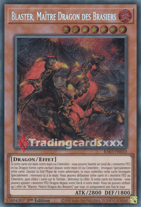 Yu-Gi-Oh! Blaster, Maître Dragon des Brasiers : RA03-FR010