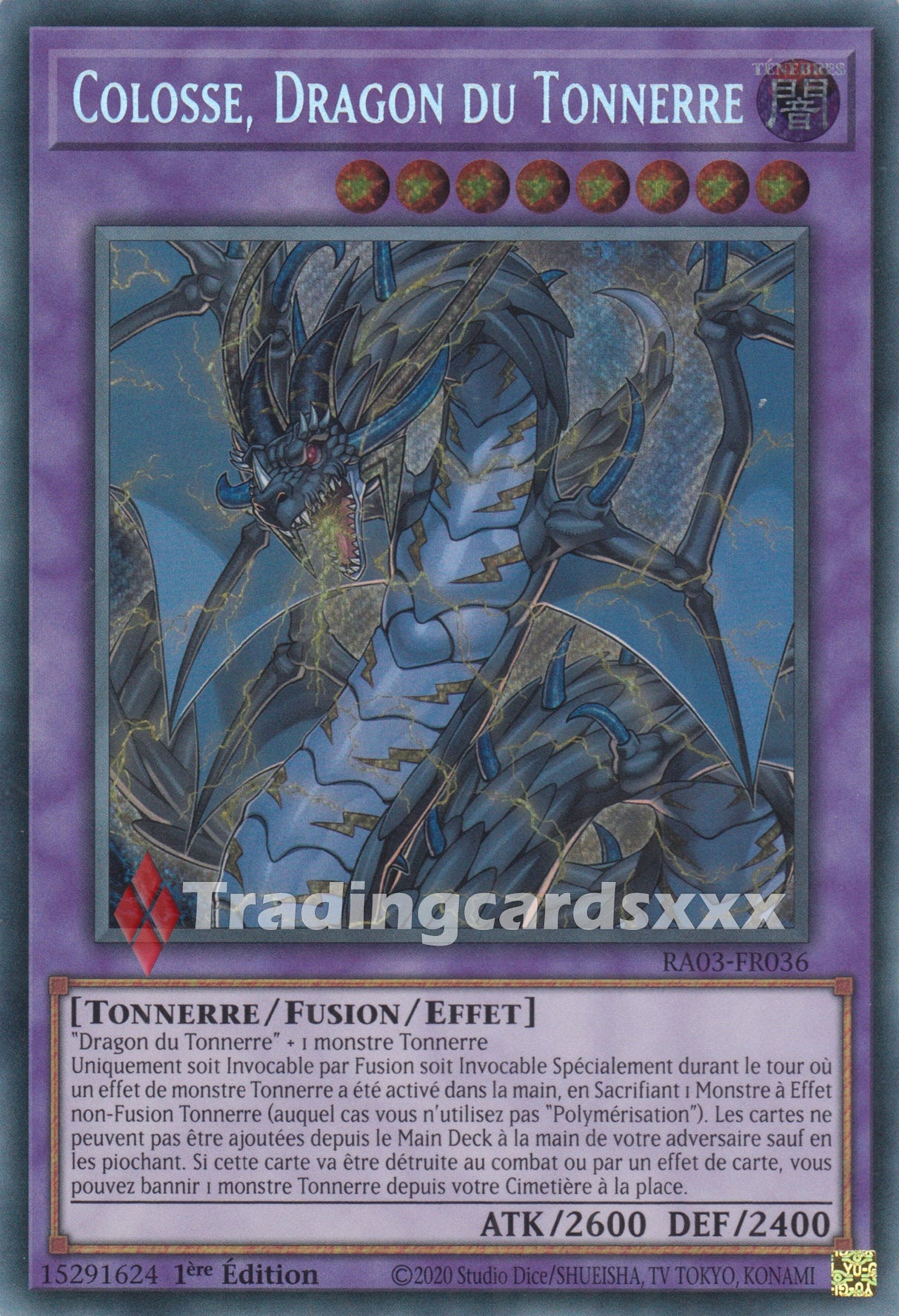 Yu-Gi-Oh! Colosse, Dragon du Tonnerre : RA03-FR036