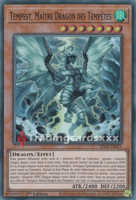 Yu-Gi-Oh! Tempest, Maître Dragon des Tempêtes : RA03-FR011