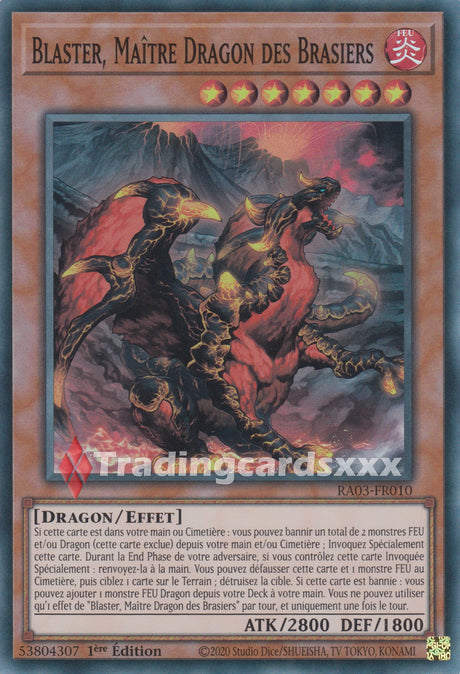 Yu-Gi-Oh! Blaster, Maître Dragon des Brasiers : RA03-FR010