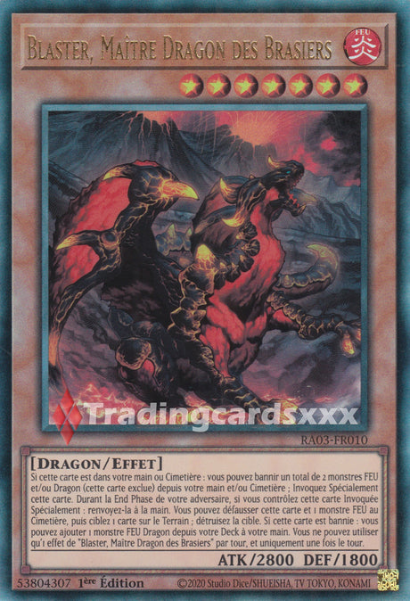 Yu-Gi-Oh! Blaster, Maître Dragon des Brasiers : RA03-FR010