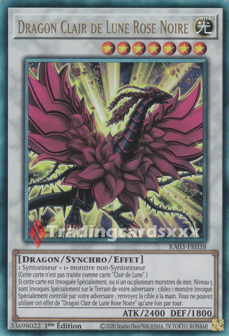 Yu-Gi-Oh! Dragon Clair de Lune Rose Noire : RA03-FR038