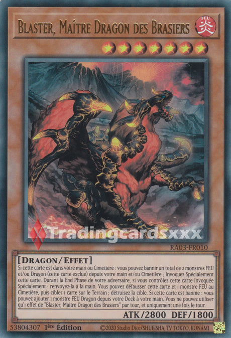 Yu-Gi-Oh! Blaster, Maître Dragon des Brasiers : RA03-FR010