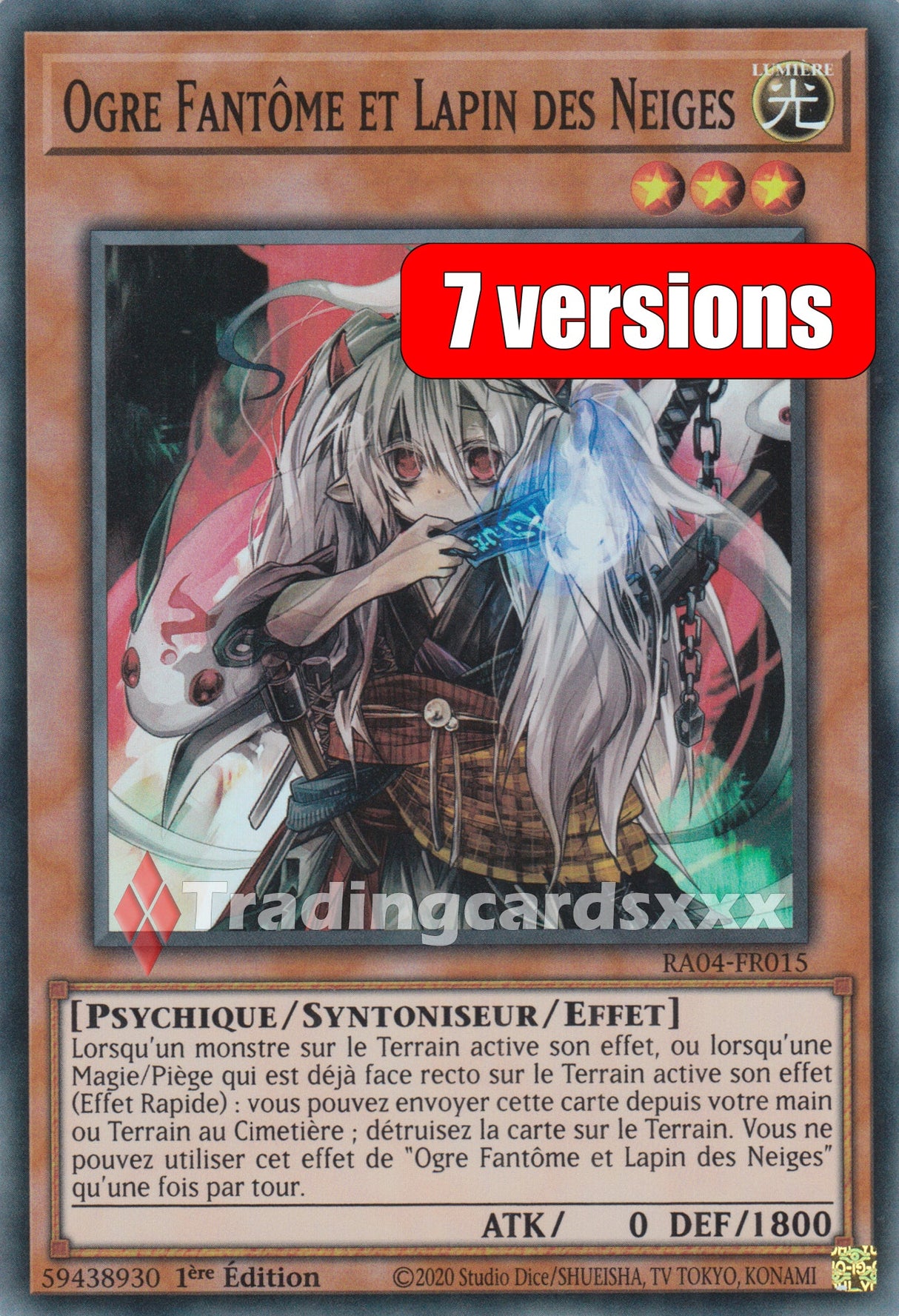 Yu-Gi-Oh! Ogre Fantôme et Lapin des Neiges : RA04-FR015
