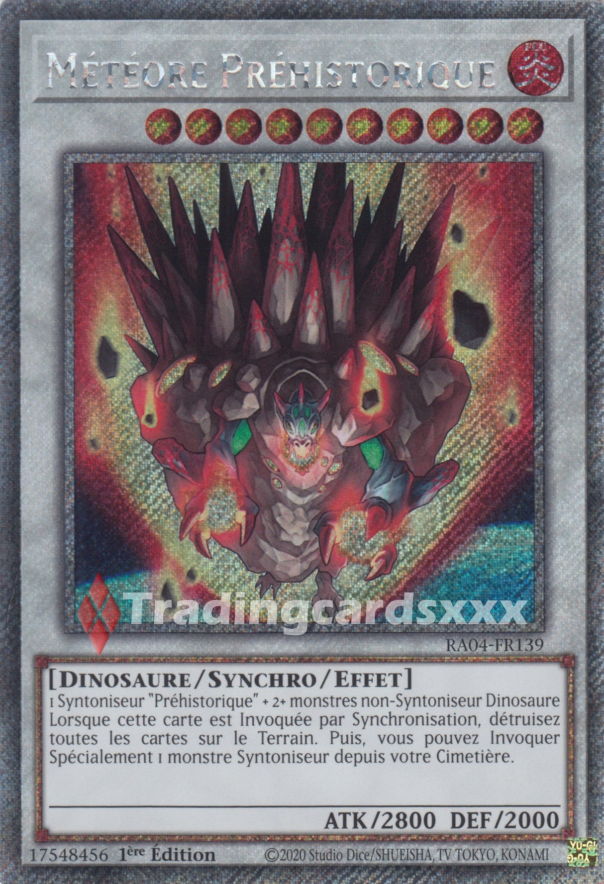 Yu-Gi-Oh! Météore Préhistorique : PS RA04-FR139