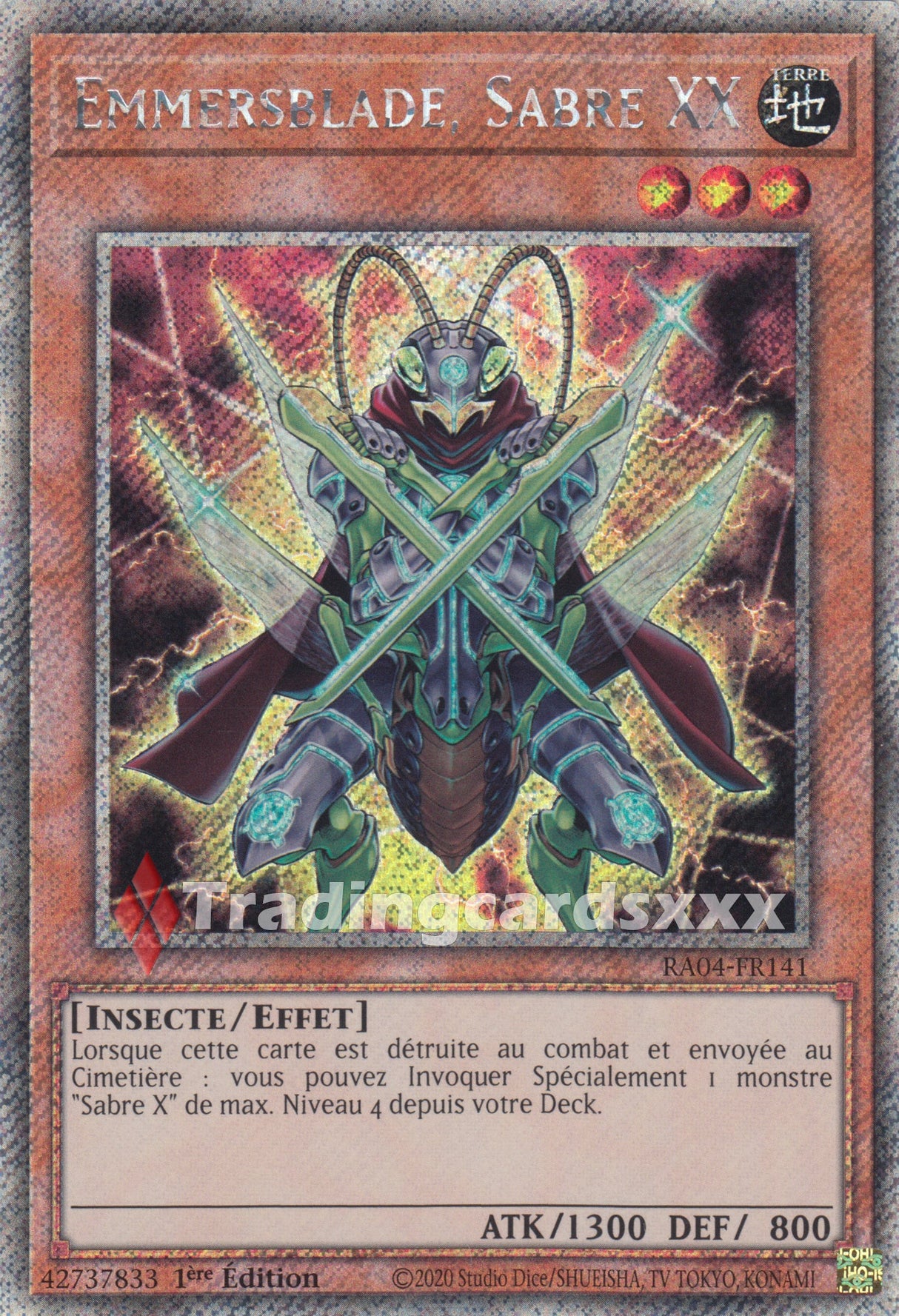 Yu-Gi-Oh! Emmersblade, Sabre XX : PS RA04-FR141
