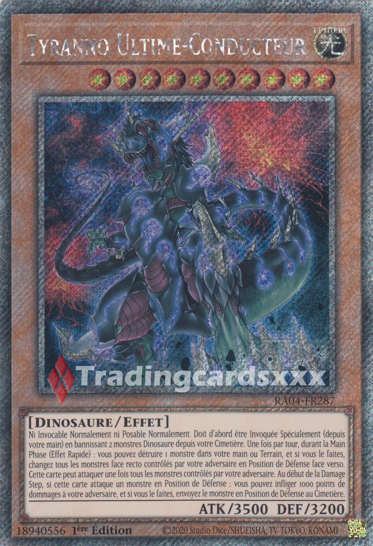 Yu-Gi-Oh! Tyranno Ultime-Conducteur : PS RA04-FR287