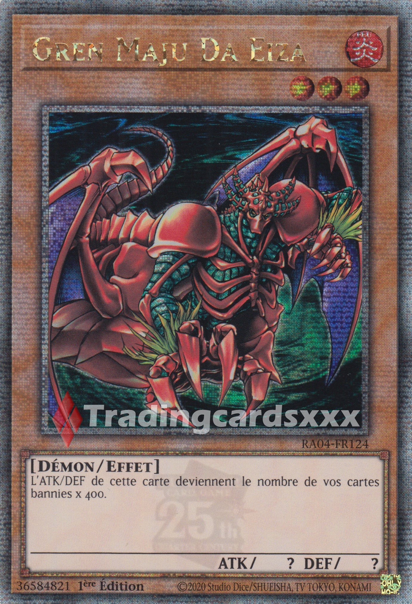Yu-Gi-Oh! Gren Maju Da Eiza : QCSE RA04-FR124 Tradingcardsxxx Yu-Gi-Oh! Gren Maju Da Eiza : QCSE RA04-FR124 Tradingcardsxxx