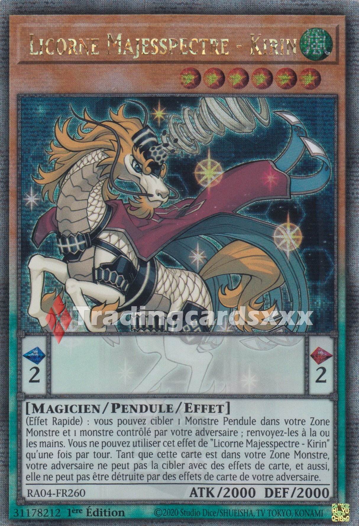 Yu-Gi-Oh! Licorne Majesspectre - Kirin : QCSE RA04-FR260