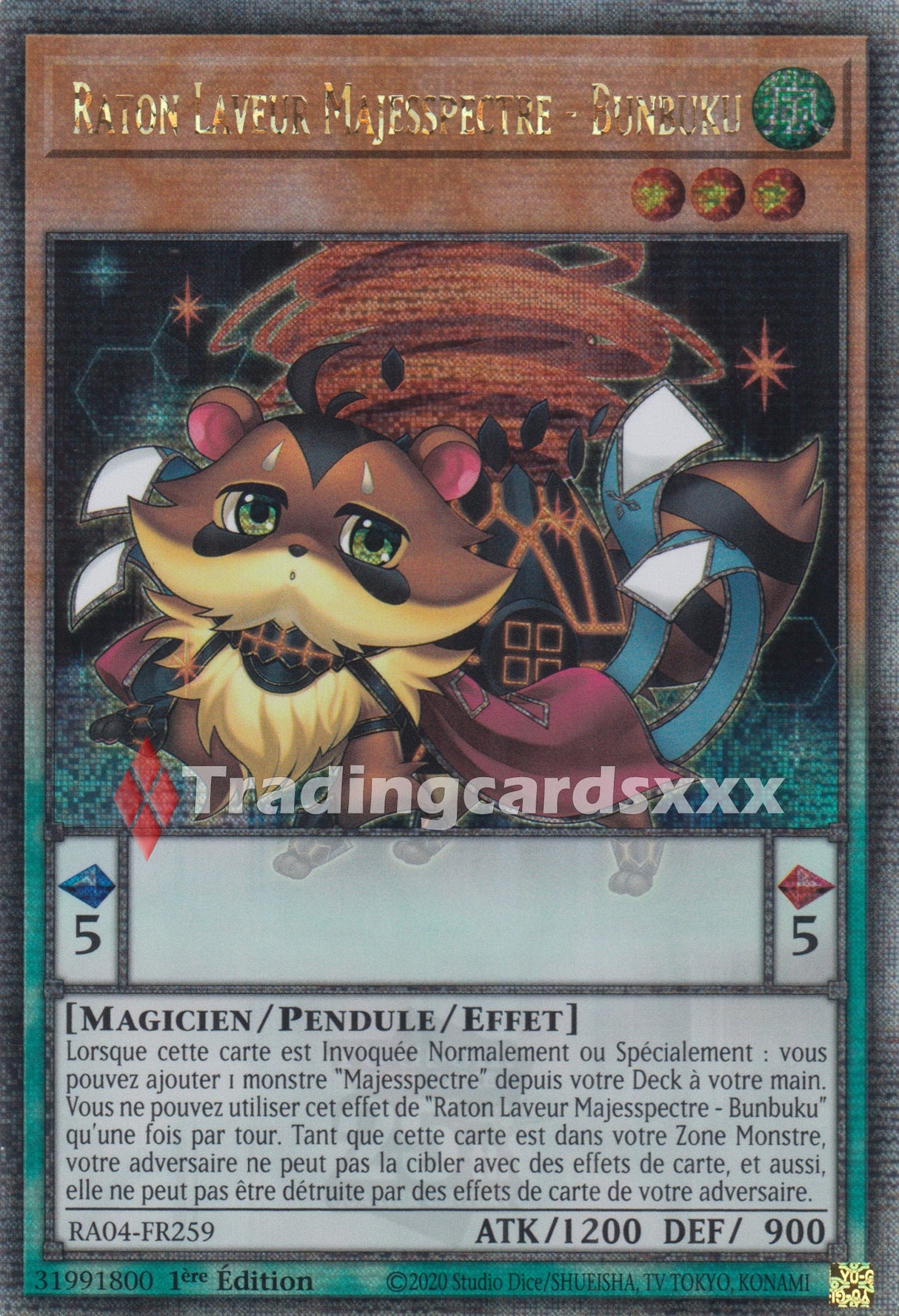 Yu-Gi-Oh! Raton Laveur Majesspectre - Bunbuku : QCSE RA04-FR259