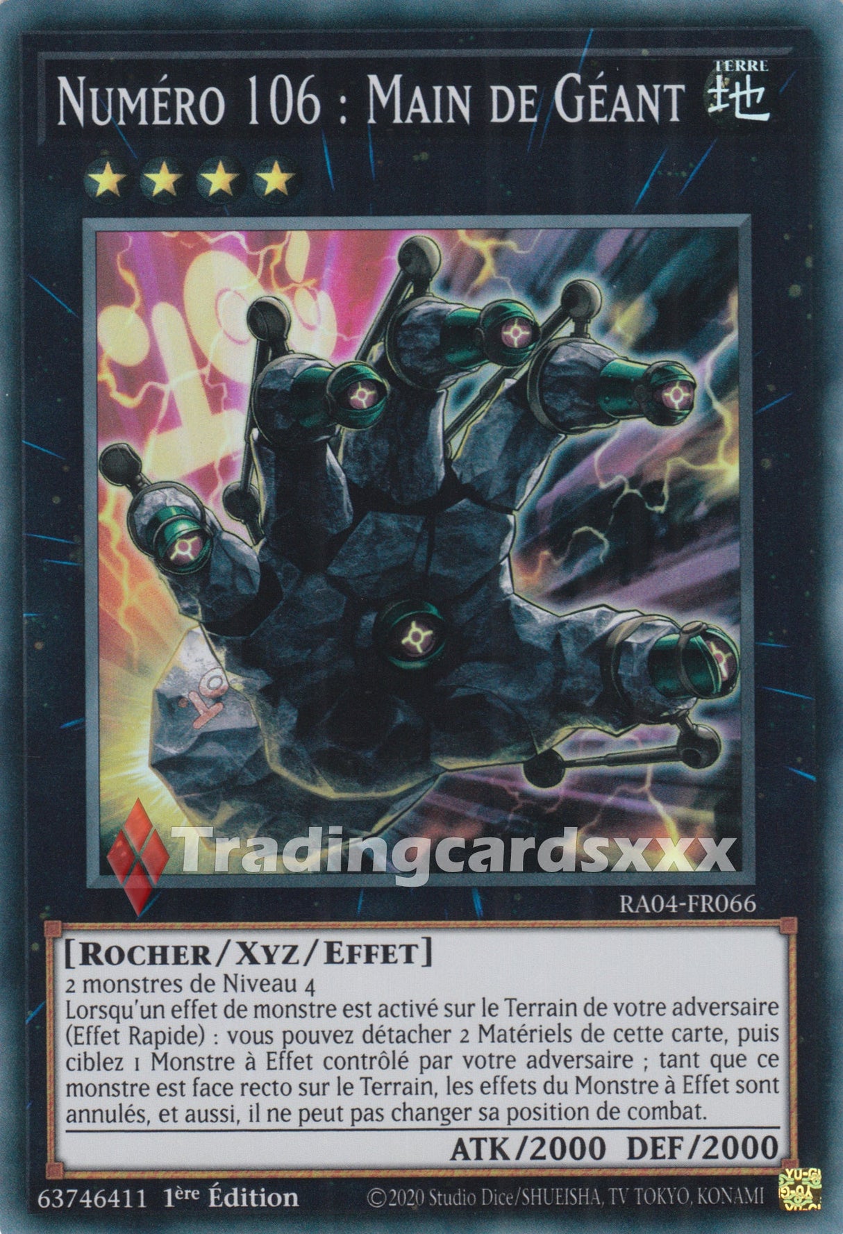 Yu-Gi-Oh! Numéro 106 : Main de Géant : RA04-FR066