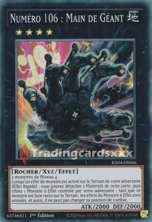 Yu-Gi-Oh! Numéro 106 : Main de Géant : RA04-FR066