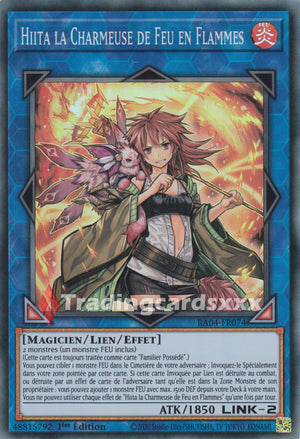 Yu-Gi-Oh! Hiita la Charmeuse de Feu en Flammes : RA04-FR074
