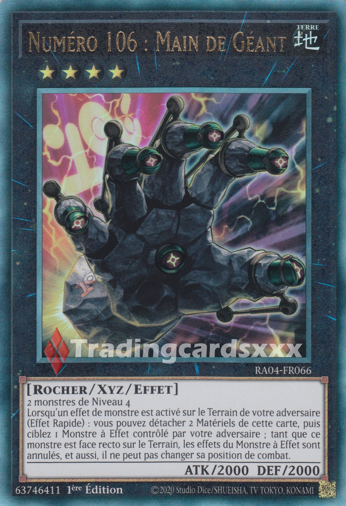 Yu-Gi-Oh! Numéro 106 : Main de Géant : RA04-FR066