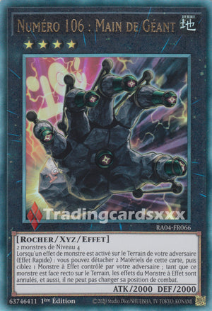 Yu-Gi-Oh! Numéro 106 : Main de Géant : RA04-FR066